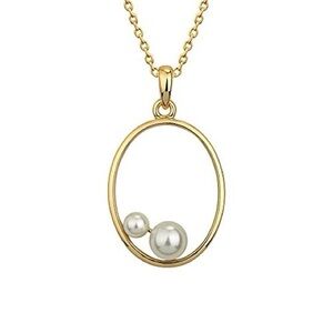 Real Simple Style Natasha Gold W Pearl Necklace